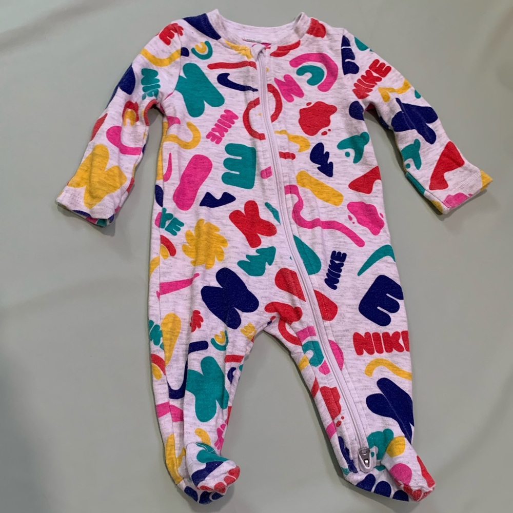 Nike 3 Month onesie Rainbow print